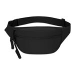 Kraptick Waist Bag | Fanny Pack & Crossbody Bag for Travel, Running, Hiking & Gym | Waterproof & Lightweight Belt Bag | Adjustable Money Belt & Waist Pouch for Men & Women |(Black) - Image 2