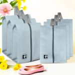 Kuber Industries Pack of 6 Travel Organizer | Travel Carrying Bag | Multipurpose Storage Organizer Bag | Toiletry Pouch with Chain | Shoe Cover for Travel-Hiking-Adventure | Grey - Image 2