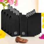 Kuber Industries Pack of 9 Travel Organizer | Travel Carrying Bag | Toiletry Pouch with Chain | Shoe Cover for Travel-Hiking-Adventure | Multipurpose Storage Organizer Bag | Black - Image 2