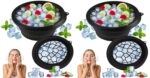 LUMONY® (Pack of 2) Ice Face Bowl Silicone Face Ice Bowl For Ice With Built-In Ice Tray Collapsible Face Tub For Ice Bath, Facial Ice Plunge Bowl Ice Water Facials at Home Women & Men - Image 2