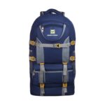 Large Expandable Hiking Backpack, Black and Navy Blue, Multi-Compartment Travel Bag with Adjustable Straps - Image 2