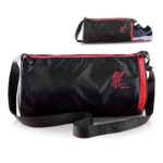 Lifelong Cotton 30 L Duffle Gym Bag for Men & Women | Adjustable Shoulder Bag | Water Resistant | Sports & Travel Bag with Shoe Compartment & Side Pocket (Black & Red),48.3cm - Image 2