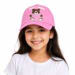 Little Bear Kids Baseball Cap | Adjustable Cartoon Bear Sun Protection Hat| for Boys & Girls | Summer Outdoor Play Toddler Youth Headwear 4 to 10 years-1pcs - Image 2