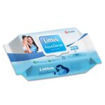 Little's AquaSense Baby Wipes | Made of 99.9% Purified water | Unscented | 100% Biodegradable | Plant-based Active | Pack of 1 x 72 Count | Aloevera | Pure Water Wipes for Sensitive Skin - Image 2