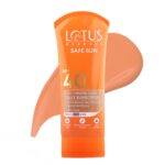 Lotus Herbals Safe Sun 3 In 1 Tinted Daily Sunscreen SPF 40 PA+++ | In Vivo Tested | Tinted Matte Look | UVA & UVB Protection | Non-Greasy | No White Cast | For All Skin Types | For Women & Men | 100g - Image 2