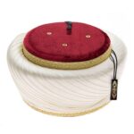 Lux Islamic Prayer Kufi, Sarik, Imam Hat, Muslim Men Mosque Head Wear, Black, Large - Image 2