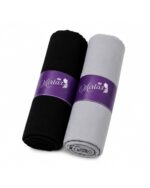 MIRTAZ Women’s Chiffon Hijab Combo Pack of 2 (Black & Grey) | Soft Lightweight Premium Muslim Scarf for Girls & Women | Plain Stylish Head Scarf | 180 x 70 cm - Image 2