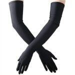 MOOLYAVAAN PRODUCTS Black Full Hand Arms Sleeves Protective Summer Gloves Sun Burn Protection - Image 2