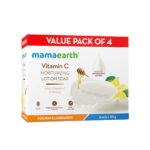 Mamaearth Vitamin C Moisturizing Lotion Soap(Value Pack of 4) - 125 g X 4 Units | Deeply Cleanses | Moisturizing Bathing Bar | Brightens Skin | Nourishes Dry Skin | Non-Drying | 76% TFM Grade 1 Soap - Image 2