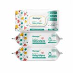 Mamaya Bamboo Baby Wipes (Pack of 3) | Enriched with Virgin Coconut Oil & Aloe Vera | pH 5.5 Alcohol-Free Wipes for New Born Baby | Wet Wipes for Baby Combo Offers - Image 2