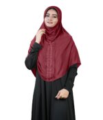 Mehar Hijab Soft Stretchable Ready-to-Wear Hijab Scarf for Muslim Women | Soft Stylish Elegant Stone Work Design Women & Teenagers Hijab Amara - Image 2