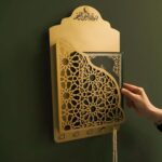 Metal Quran Box for Wall Art – Gold Finish – Elegant & Durable Islamic Decor for Living Room, Prayer Room, Bedroom, Office. - Image 2