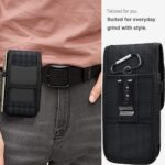 Mobile Purse Men Mobile Purse Holster for Men Waist Belt Clip Pouch and Bag More Nylon Cell Phone Holster Mobile Card Holder Case - Image 2