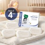Mother Sparsh Natural Care Baby Soap-75g x 4 | BUY 3 GET 1 FREE | Soap for Babies with Chamomile, Shea Butter & Coconut Oil | Gently Cleanses Baby's Skin - Image 2