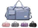 NISHIV Travel Duffle Bag with Large Capacity Multi Functional Bag Gym Travel Oxford Fabric Lightweight Waterproof with Shoes Compartment Sports Yoga Gym Bag Duffle Fitness Soft Nylon (Multi Color) - Image 2