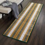 Natural Madurkathi Handcrafted Black Rectangular Chatai Mats/Yoga Mat/Prayer Mat/Floor Mat for Home, Office, Boutiques, Shops | Sleeping Mat for Floor, 6 X 2 Feet (Green) - Image 2