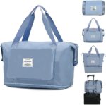 Nylon 41 Liter Expandable Travel Bags for Women, Duffle Bags for Women Luggage, Foldable Vanity Traveling Bag, Waterproof Hand Bag for Ladies Personal Items, Multicolour - Image 2