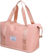 Nylon Duffle Bag for Travelling |Waterproof and Large Travel Bag for Women's Luggage | Expandable & Multipurpose Large Capacity Weekender Carry Bag (Peach) - Image 2