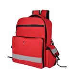 PAHAL 19 Inch Medical First Aid Kit Backpack – Large Nylon Portable Medicine Storage Bag for Emergency, Travelling, Car, Home & Vaternity, Empty Medical Organizer Bag (No Medicine Included), Red - Image 2