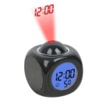 PARABRAHMA Plastic Digital LCD Projector Alarm Clock Wall Projection, Voice, Weather Station, LED Temperature and Wake Up Projector for Bedroom & Students(Projection Clock) - Image 2