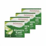 Patanjali Aloe Vera Kanti Body Cleanser Soap for Men and Women(150g, Pack of 4), Nourishing & Moisturizing, Natural Aloe Vera Soap for Soft Skin - Image 2