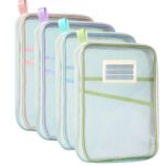 Perfect Pricee A4 Mesh Zipper File Folder Organizer–3-Layer Waterproof Document Bag with Handle & Label Pocket, Portable Transparent Pouch for Office, School, Students, Books & Paper Storage (Multi) - Image 2