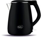 Pigeon Aura 1.2 Ltr Double Walled Kettle/Stainless Steel Interior/Cool Touch Outer Body/With Keep Warm Feature / 1 Year Warranty (Black, 1500 Watts, 1.2 Liter) - Image 2