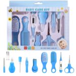 Portable Manicure Grooming Kit for New Born Baby|10 in 1 Healthcare Accessories Set to Keep Infants & Toddlers Clean|Perfect Nursery Gift with Nail, Hair, Ear Grooming Tools for Kids(Baby Care Kit) - Image 2