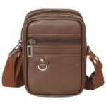 Pramadda Pure Luxury Boss SMALL Leather Sling Bag for Men Women | Classic Chest Slinger | Mobile Pocket Sling Bags for passport documents essential items| corporate gifts items. - Image 2
