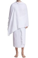 RBLISS CG Ehram Ihram Ahram Men's Hajj Umrah Pilgrimage Towels Muslim Towel Cotton (White) - Image 2