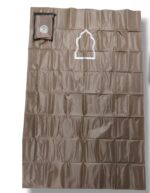 RBLISS CG Premium Polyester Plastic Safari Travel Prayer Mat | Foldable Standard Prayer Rug | Pocket Friendly | Zipper Style | Black | Pack of 1 - Image 2