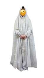 RBLISS CG Women's crepe Cotton Eharam/Ahram/Ihram for Hajj or Umrah/Solid Abaya Hijab (Free Size/Islamic Prayer Dress- Assorted Design Print - Image 2