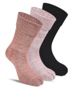 RC. ROYAL CLASS Women Woolen Winter Wear Thermal Thumb Socks, Calf Length Terry Thick Towel Cushioned, Warm & Cozy Thermal Thumb Socks For Women (Pack of 3 Pairs) - Image 2