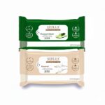 SShills Professional Refreshing Wet Wipes – Cucumber & Jasmine | Paraben Free | Alcohol Free | Soft, Moisturizing & Soothing Wet Tissues | Suitable for All Skin Types | 25N Each (Pack of 2) - Image 2