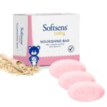 Softsens Baby Nourishing Bar Soap 100g each x 3 (300g) | Deep Nourishing & Gentle Cleansing | With Colloidal Oatmeal & Vitamin E | Dermatologically Tested, Hypoallergenic & Free from Parabens, SLS & SLES - Image 2