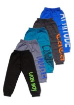 T2F Boy's Cotton Regular Fit Printed Track Pant (Pack of 5) - Image 2