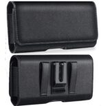 TDG Leather Belt Pouch Holster for Apple iPhone Smartphones & Mobiles (Black, 6.5 inches) - Image 2