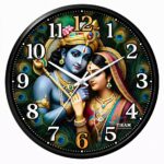 TIKAM Enterprises, Premium Devotional Radha Krishna | Wall Clock | Home Dcor - Image 2