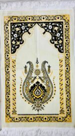 The House Ultra Premium Plus Colorful Theme, Luxurious & Elegant Turkish Prayer Mat/Rug (New Edition) 4th Design + A Set of 3 Free Beautiful Tasbeehs (110 * 70 CM) - Image 2