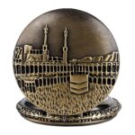 Tiny Tim Makka Madina Pocket Watch Keychain | Antique Islamic Design Pendant Watch with Chain | Religious Gift for Men & Women | Vintage Quran-Inspired Timepiece for Ramadan, Eid & Hajj Pilgrims(Makka Madina) - Image 2