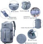 Travel Duffel Bag Backpack For Women Sport Duffle Carry On Waterproof With Shoes Compartment Small Weekender Gym Yoga Swimming Sport Hiking, Medium,Travel (Blue), 35 liter - Image 2