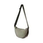 Tressential Nylon Half Moon Shape Crossbody Bag for Women Men | Lightweight Travel Crescent Shape Chest Bag | Sling Bag (Green) - Image 2