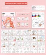 Truetoy Watercolour Colouring Book for Kids – Cute Rabbit Adventure Theme Art Book with Soft Illustrations for Painting, Drawing & Creative Learning Activities for Children and Beginners - Image 2