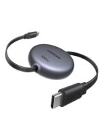 UGREEN 100W Retractable USB C Cable, Fast Charging Type C Cord, PD 3.0 PPS 5A 20V USB-c to USB-c Cable Compatible with iPhone 17 16, MacBook Pro, iPad, Galaxy S25 Ultra, Black, 1M - Image 2