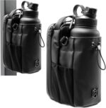 VATTU Magnetic Gym Bag Water Bottle Holder with Phone Pocket & Shoulder Strap, Strong 5 Magnet Gym Organizer Sling Bag, Portable Bottle Carrier Pouch for Workout, Fitness, Sports & Travel - Image 2