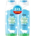 VCare Goat Milk Shampoo for Dry & Damaged Hair | Deep Nourishing | Suitable for All Hair Types | Long-Lasting Softness & Shine | 200ml | Buy 1 Get 1 Free - Image 2