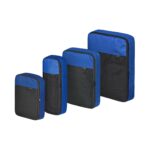 ViaTerra Packing Cubes: Travel Organizer Pouch and Packing Bags Kit – Efficient Luggage Solution with Travel Pouch Bag and Toiletry Pouch (Set of 4) (Blue) - Image 2
