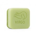 Virgo Zodiac Soap | Organic, Handmade Ayurvedic | Goat Milk & Glycerine | Walnut Scrubber | Green | 100g | Ideal Astrology Gift (1, Virgo) - Image 2