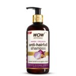 WOW Skin Science Onion & Collagen Anti-Hairfall Shampoo|Reduces Hairfall|Strengthens Roots|Nourishes Scalp|Prevents Breakage|Enhances Hair Thickness and Shine|New & Improved Formulation|300ml - Image 2