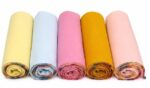 Women Hijab Scarf, Chiffon Georgette, Lightweight and Soft, Multicolour, Pack of 5 - Image 2